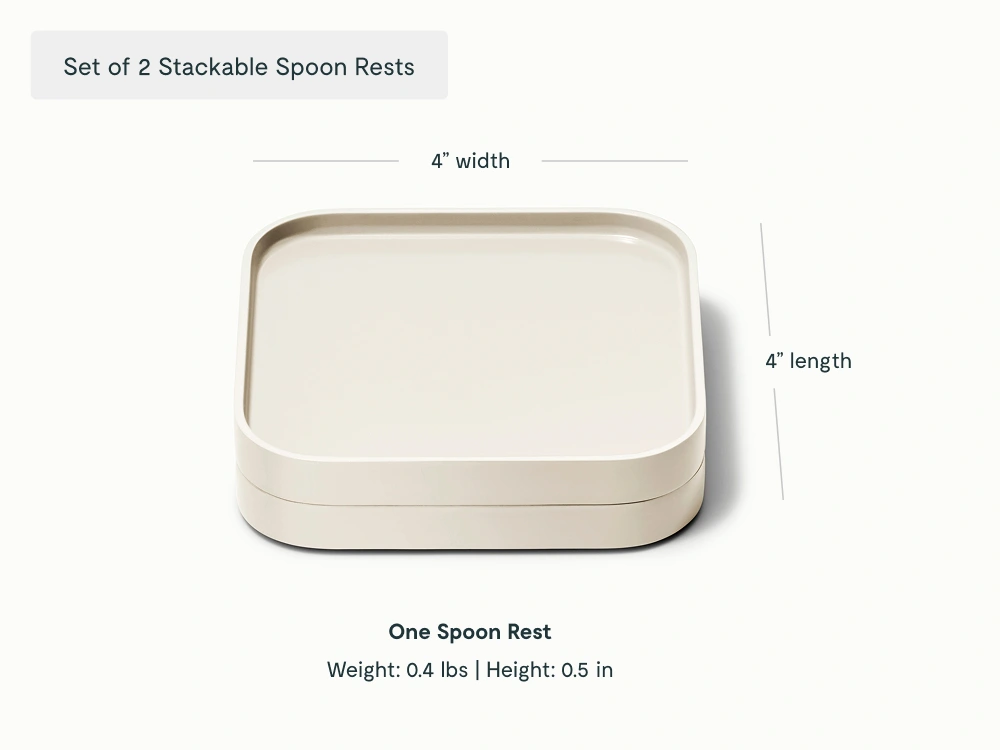 Spoon Rest Set of 2 - Cream - Detail