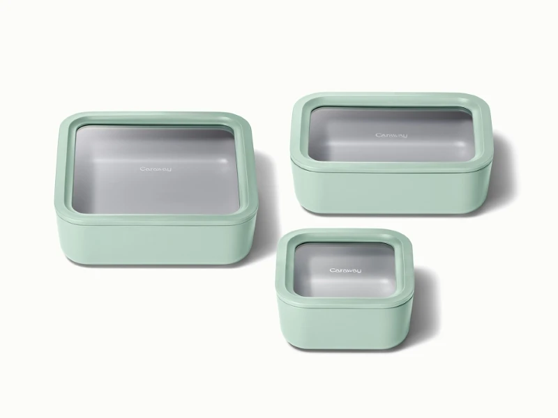Food Storage Container Trio - Mist - Hero