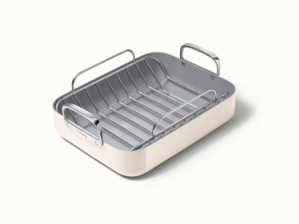 Ceramic Roasting Pan - Cream - Hero