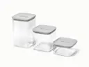Glass Airtight Container Trio - Gray - Hero