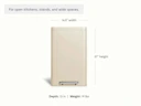 45L Rectangular Step Trash Can - Cream - Detail