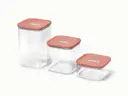 Glass Airtight Container Trio - Perracotta - Hero