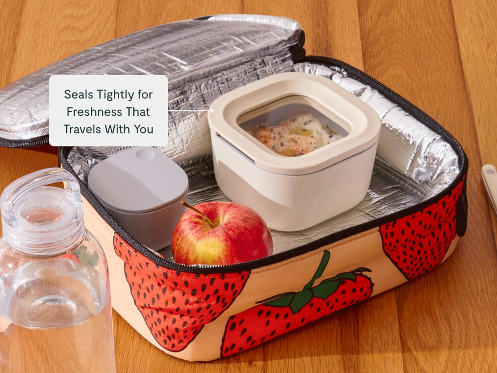 Mini Square Container - Cream - Travel Lifestyle