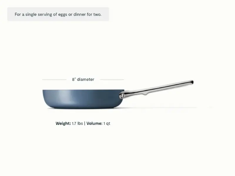 Mini Fry Pan - Navy - Detail