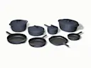 Deluxe Enameled Cast Iron Set - Midnight Blue - Hero
