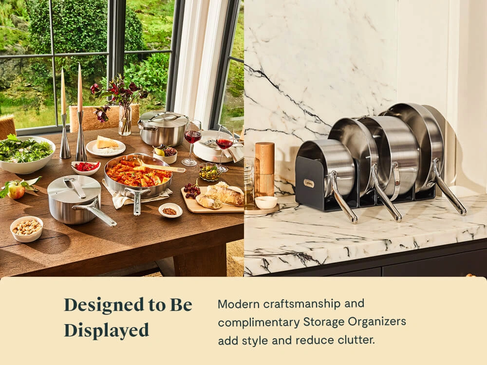 Cookware Set - Stainless Steel - Display Lifestyle