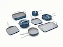 Ceramic-Coated Cookware Bundle - Navy - Hero