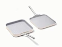Ceramic Square Pan Duo - Cream - Hero