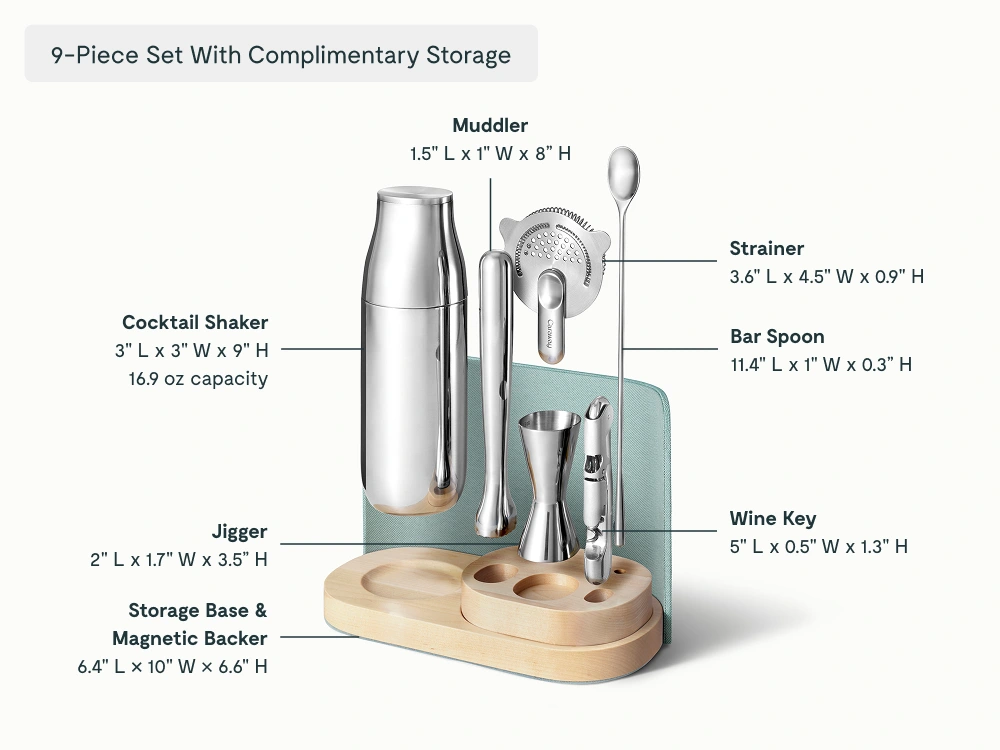Complete Bar Set - Mist - Detail
