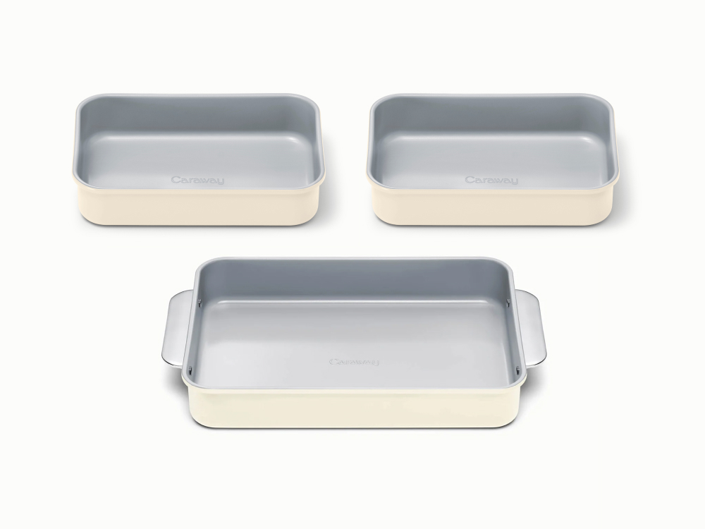 Rectangle Pan Trio - Cream - Hero