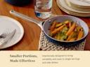 Ceramic Mini Fry Pan - Saute Pan - Navy - Tablescape Lifestyle v2