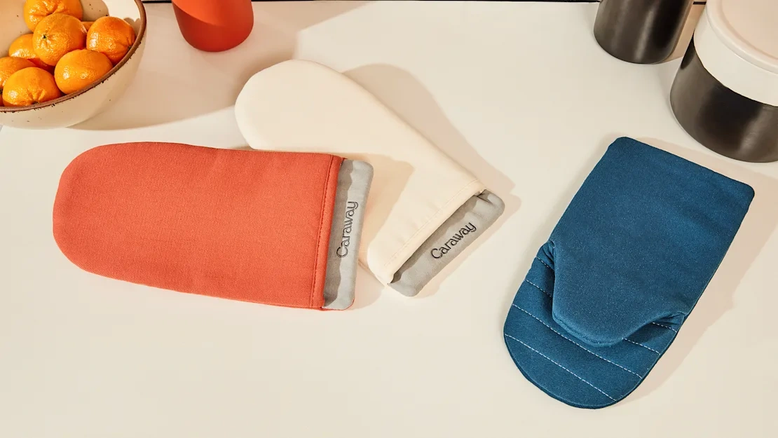 Oven Mitts - All Colors - Perracotta Cream Navy - Blog Hero