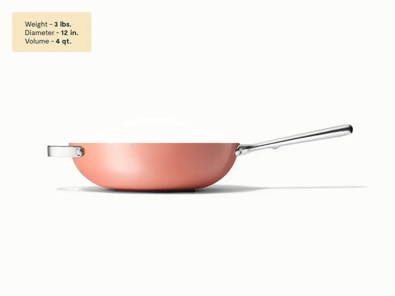 Ceramic Stir Fry Pan - Perracotta - Detail