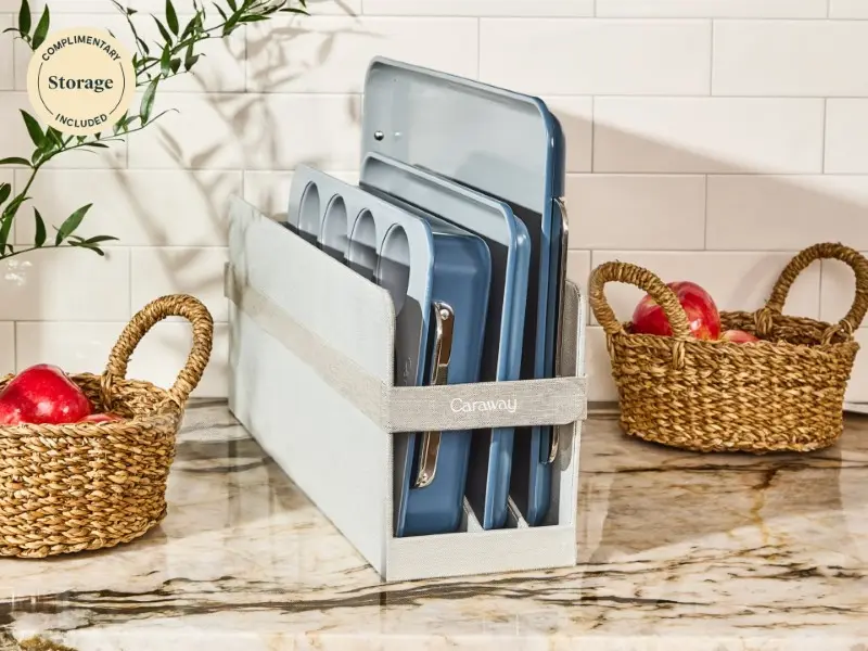 5 Piece Half Bakeware Set - Slate - Complimentary Storage Included