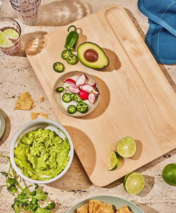 Caraway cutting board detail