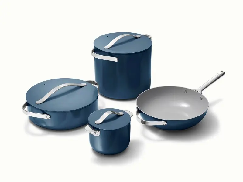 Ceramic Cookware+ Set - Navy - Hero