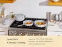 Ceramic Cookware & Minis Set - Gray - Stovetop Lifestyle