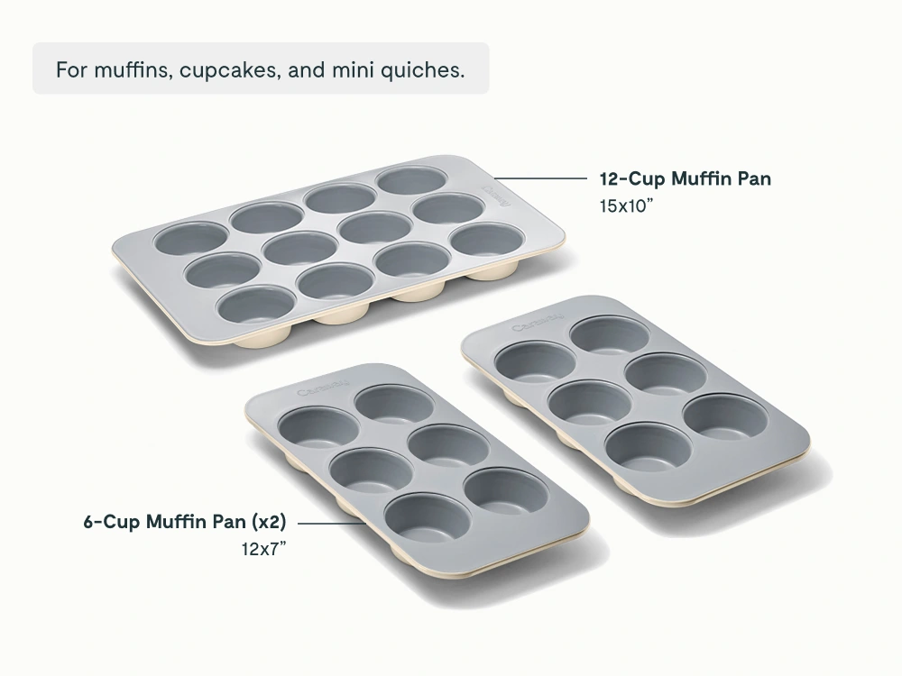 Muffin Pan Trio - Cream - Detail