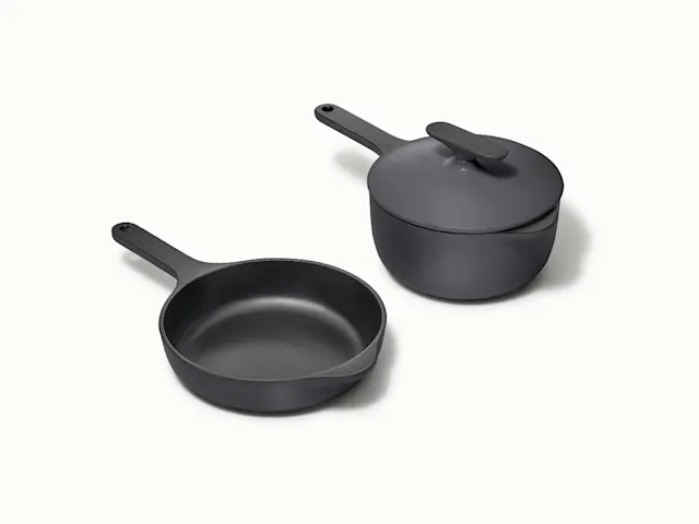 Enameled Cast Iron Minis Duo - Charcoal - Hero