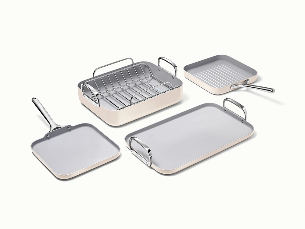 Ceramic Squareware Set - Cream - Hero