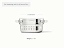 Small Steamer - Stainless Steel - Weight Dimensions