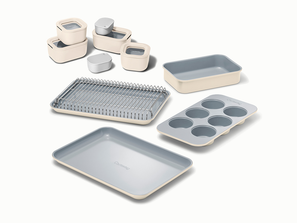 Mini Food Storage & Bakeware Set - Cream - Hero