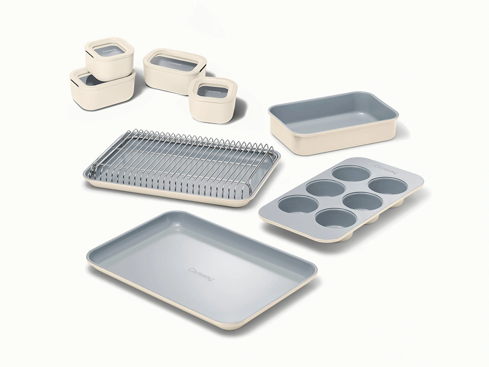 Mini Food Storage & Bakeware Set - Cream - Hero