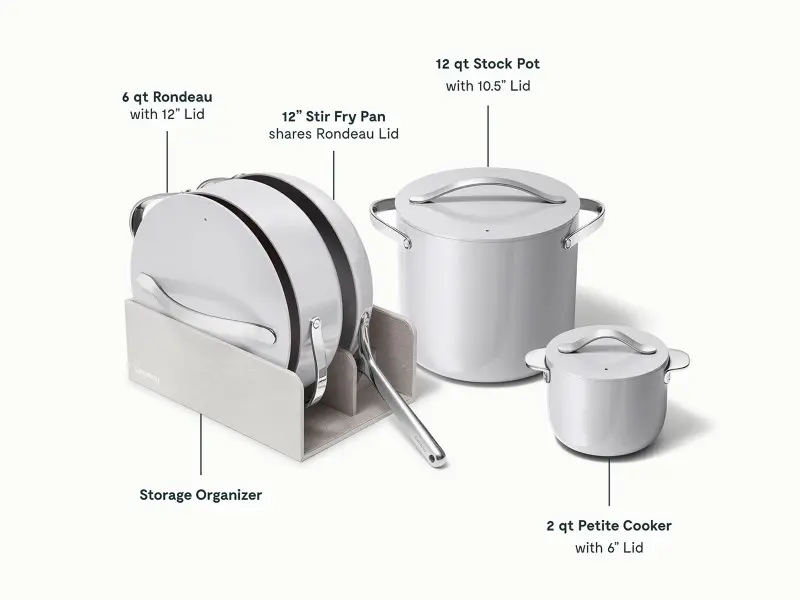 Ceramic Cookware+ Set - Gray - Detail