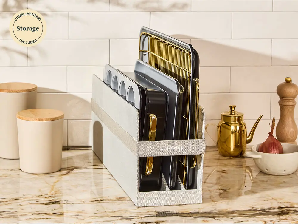 6 Piece Half Bakeware Set - Black - Complimentary Storage Included