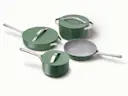 Ceramic Cookware Set - Sage - Hero