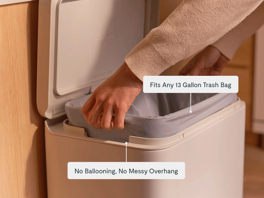 45L Rectangular Step Trash Can - Callouts Lifestyle