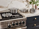 Cookware Set - Stainless Steel - Lifestyle on Stovetop