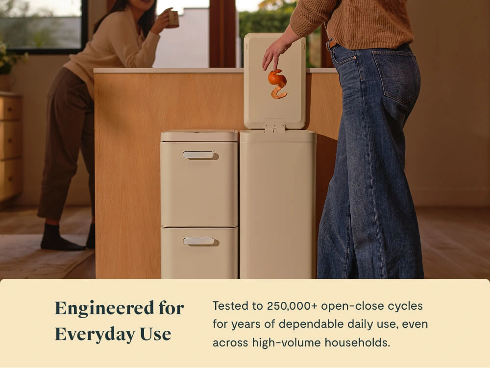 45L Slim Step Trash Can - Engineering Lifestyle