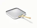 Square Griddle Pan - White - Hero