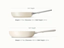 Ceramic Fry Pan Trio - Cream - Detail