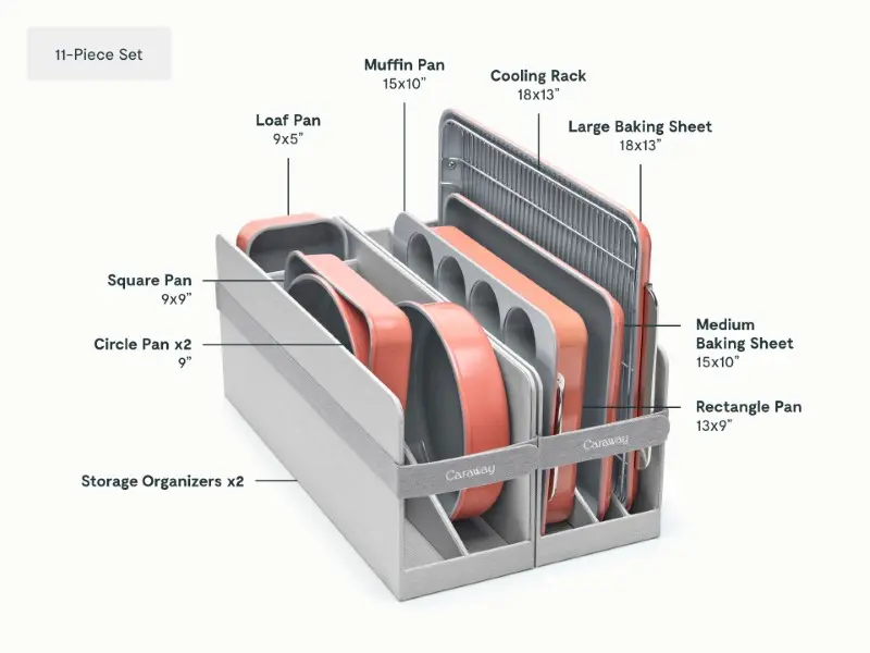 11 Piece Bakeware Set - Perracotta - Detail