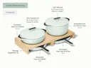 Enameled Cast Iron Set - Light Mist - Detail