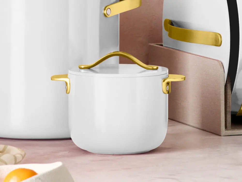 Ceramic Petite Cooker - White - On Counter
