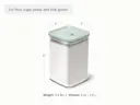 Large Glass Airtight Container - Light Mist - Detail