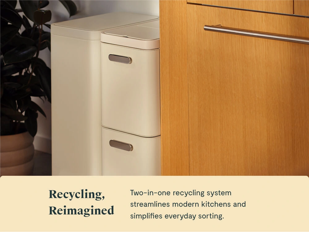 Recycling Bin - Cream Lifestyle