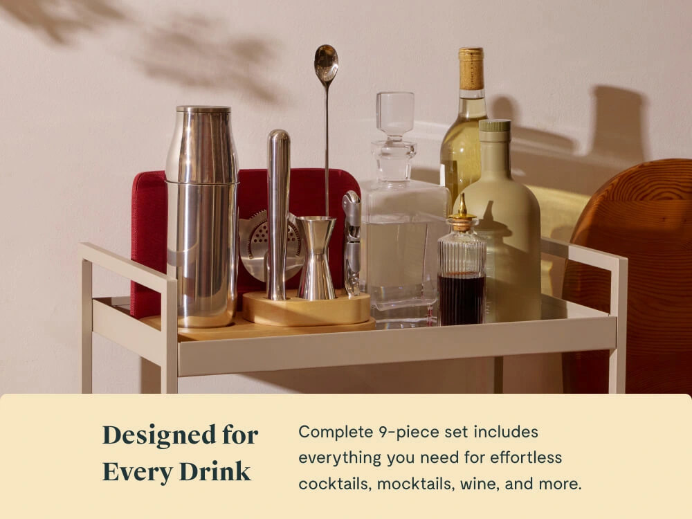 Complete Bar Set - Red - Cart Lifestyle
