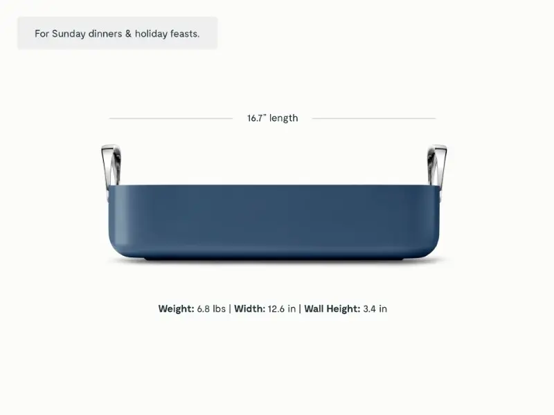 Roasting Pan - Navy - Detail
