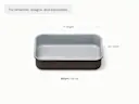 Small Rectangle Pan - Black - Detail