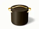 Ceramic Stock Pot - Black - Hero