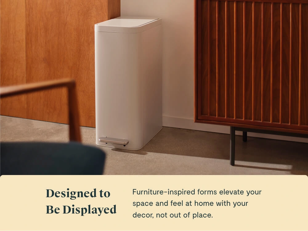 45L Slim Step Trash Can - Display Lifestyle