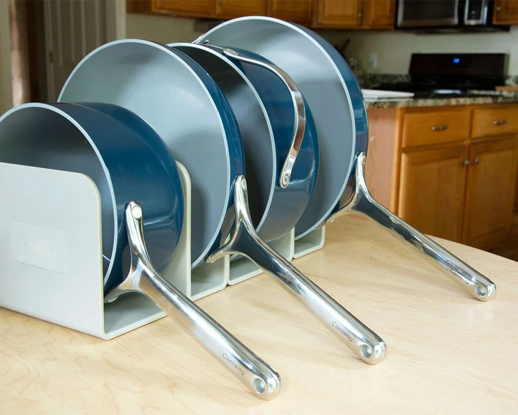 Ceramic Cookware Set - Navy - In Storage on Counter