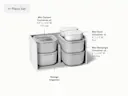Mini Food Storage Set - Gray - Detail