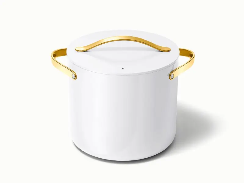 Ceramic Stock Pot - White - Hero