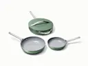 Ceramic Fry Pan Trio - Sage - Hero