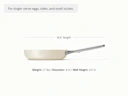 Ceramic Mini Fry Pan - Cream - Detail